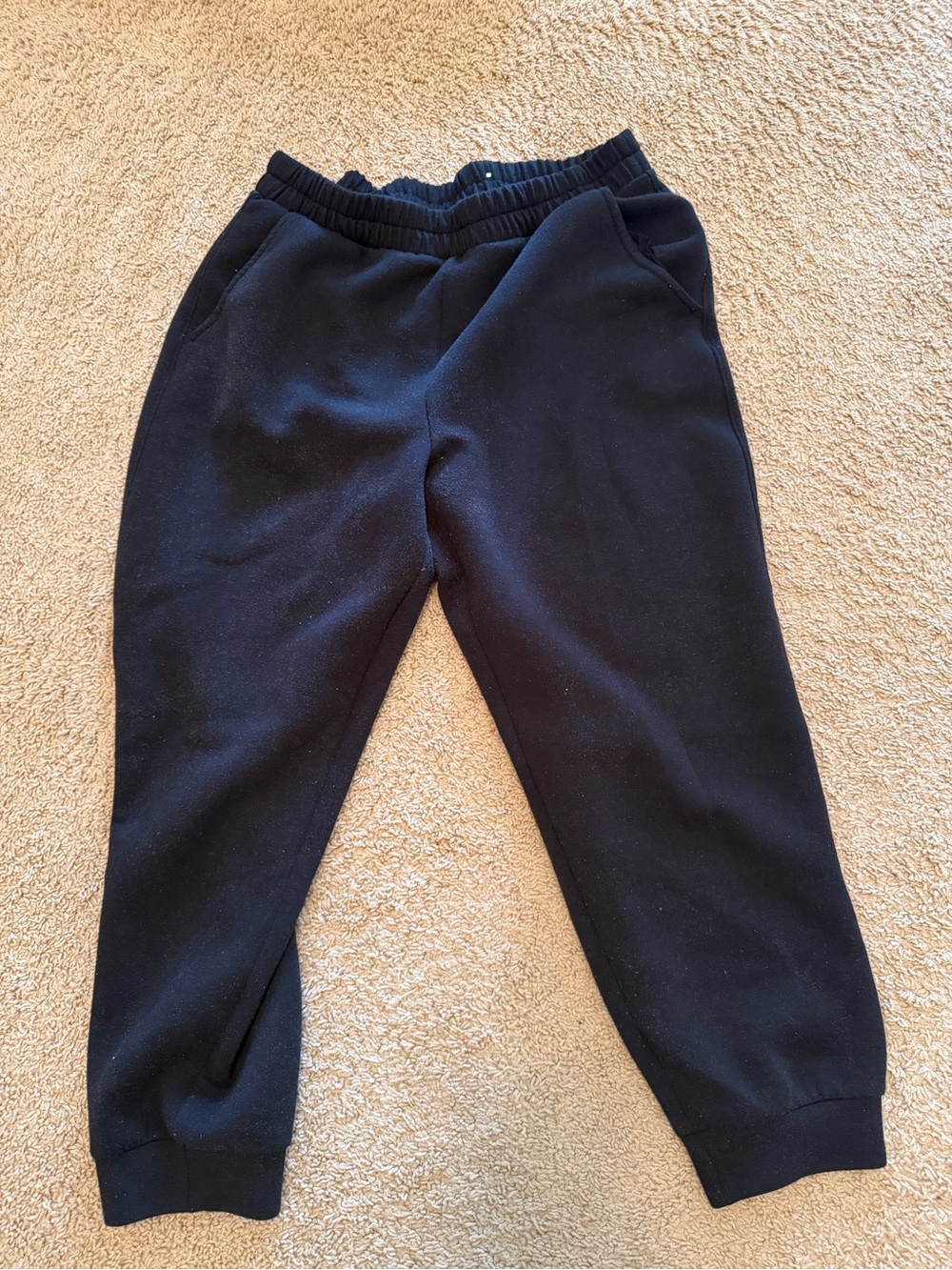 Old Navy Black Fleece Jogger Pants